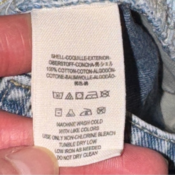 Free People Acid Wash Denim Cutoff Jean shorts Size 28 - Picture 12 of 12